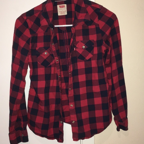 tartan levis t shirt